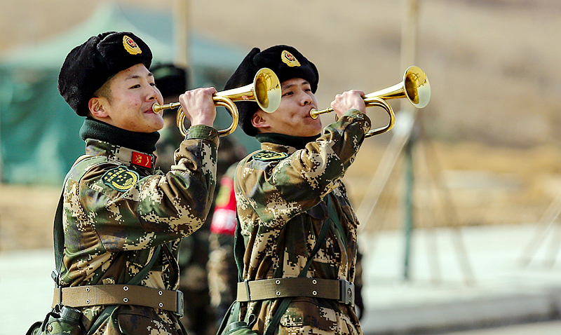 開訓(xùn)！武警甘肅省總隊(duì)拉開新年度軍事訓(xùn)練戰(zhàn)幕（組圖）