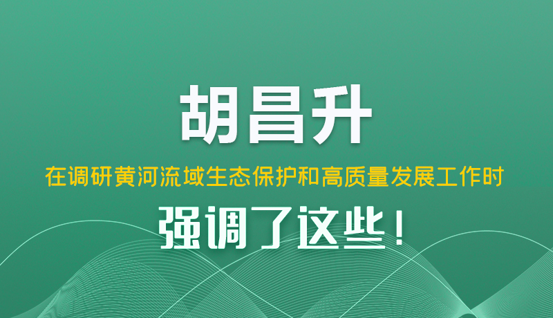 圖解|胡昌升在調(diào)研黃河流域生態(tài)保護(hù)和高質(zhì)量發(fā)展工作時(shí)強(qiáng)調(diào)了這些！