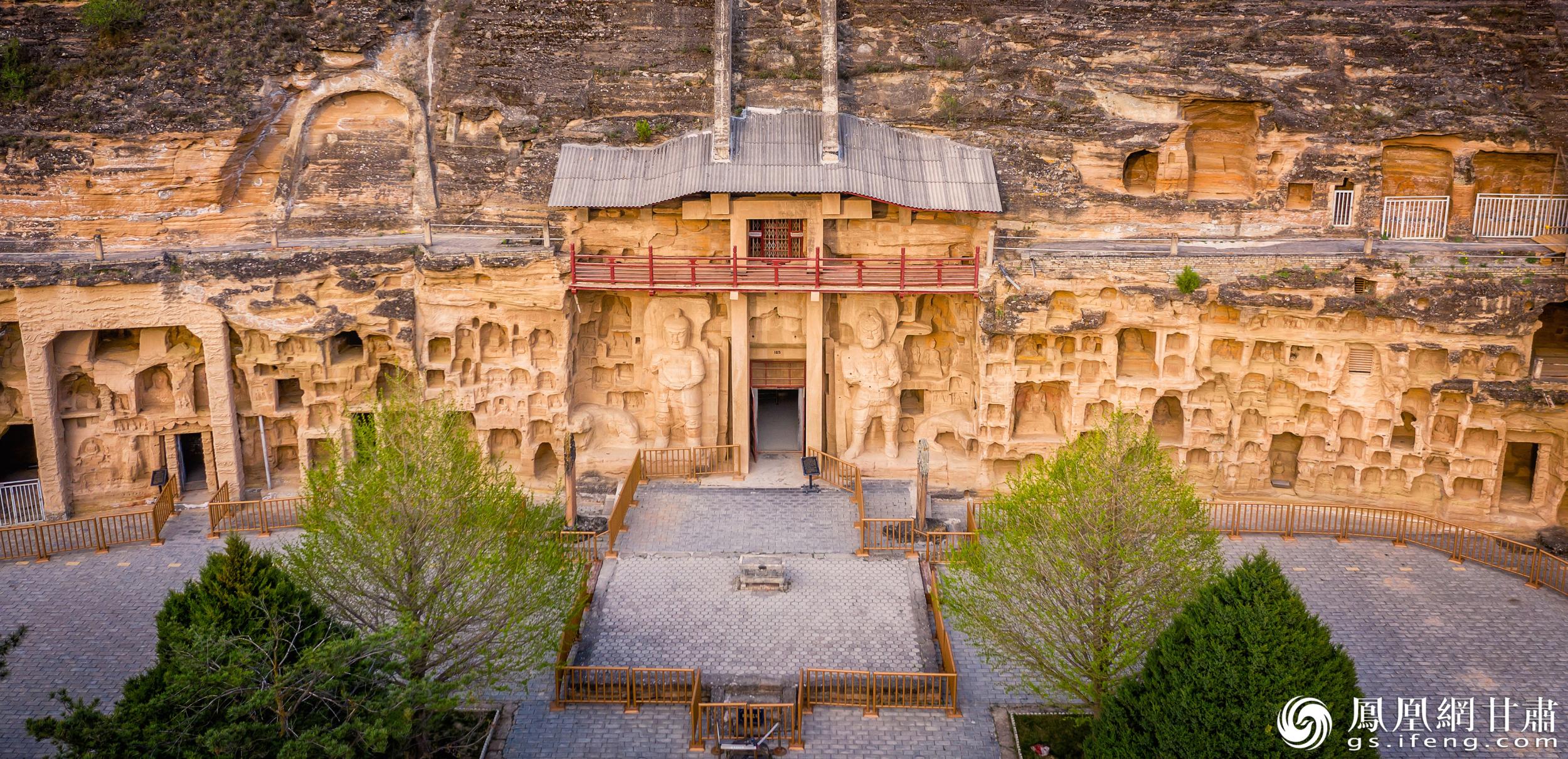 北石窟寺始建于北魏，經(jīng)多個朝代增修形成密集窟龕。北石窟寺文物保護研究所供圖