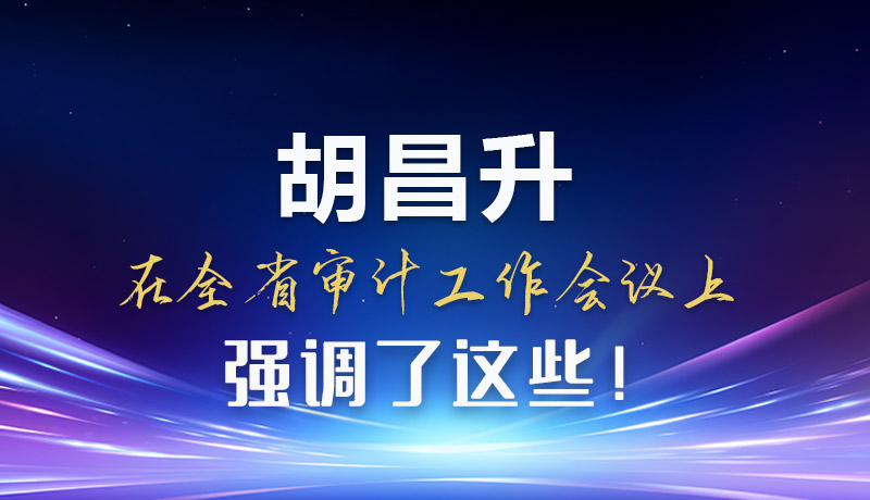 圖解|胡昌升在全省審計(jì)工作會(huì)議上強(qiáng)調(diào)了這些！